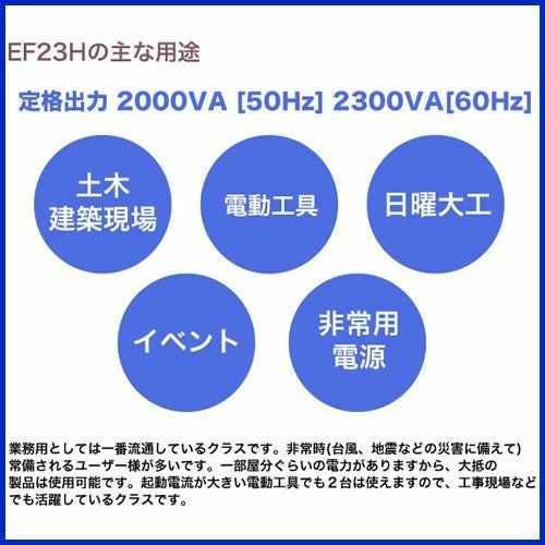 ヤマハ 4サイクル発電機 EF23H | 買援隊(かいえんたい)
