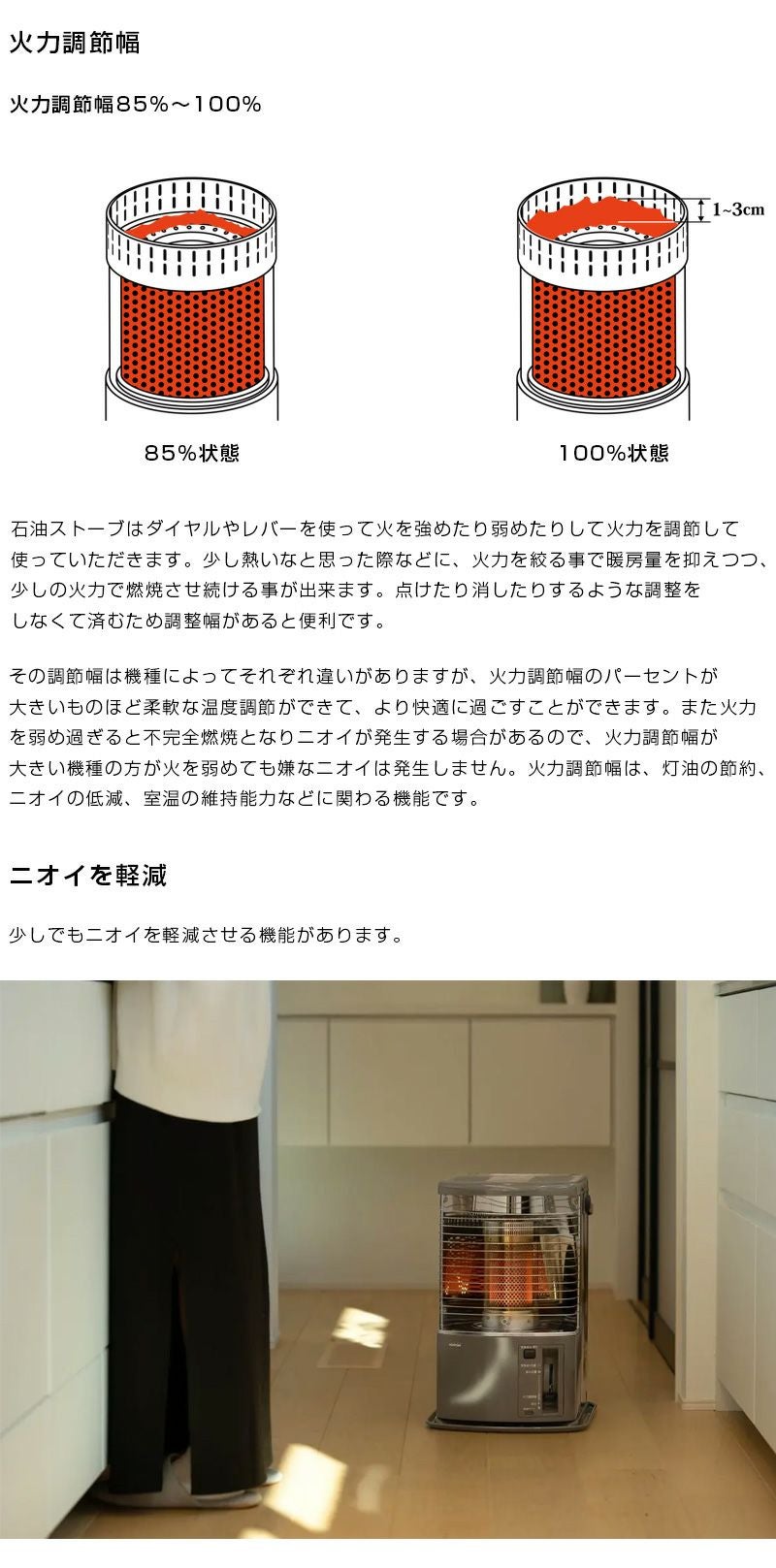 トヨトミ 反射形 石油ストーブ グレー (コンクリ10畳、木造8畳) RS-H29