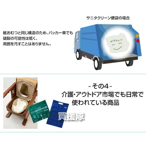 総合サービスサニタクリーン簡単トイレ便袋20枚入BS-140【簡易トイレ用便袋凝固シート一体型防臭抗菌効果ラクラク処理携帯吸収凝固防災非常用災害非常時断水時】【おしゃれおすすめ】[CB99]