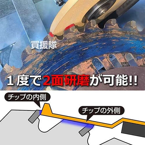 ツムラ チップソー研磨機 ケンちゃんDX 電子変速グラインダー・ホイール付 TK901-ML 【刈刃 チップソー 230 255 305 mm 草刈機 草刈り機 刃 用 研磨 研ぐ 削る 磨耗 再研磨 メンテナンス 目立て 刃研ぎ アサリ研磨】