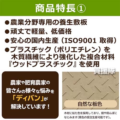 WPT養生用敷板厚型1219×2438mm10枚セットDibanディバン表面滑り止め付きDB4815【ウッドプラスチック敷鉄板より軽量運搬施工簡単農業農場田んぼ畑畦道道路路上地面板ボード敷設養生敷板】【おしゃれおすすめ】[CB99]