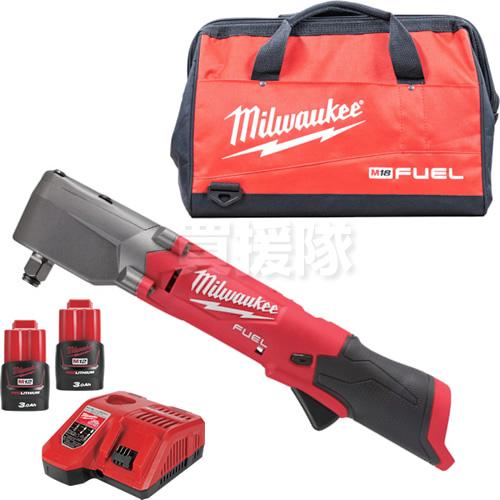 ミルウォーキーツール milwaukee M12 FUEL 1/2インチ 300Nmアングルインパクトレンチ(本体) M12_FRAIWF12-0_JP ＆M12 (2) 3.0Ah FCスタートキット M12-18_NRG-302_JP コントラクターバッグMサイズ MILF18B-M バッテリーと充電器とバッグセット