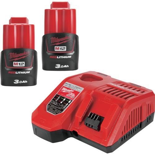 ミルウォーキーツール・ジャパン合同会社 milwaukee M12 排水ハンディポンプ M12_BSWP-0_APJ＆M12 (2) 3.0Ah FCスタートキット M12-18_NRG-302_JP バッテリーと充電器セット