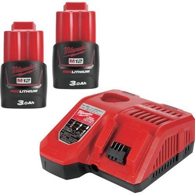 ミルウォーキーツール・ジャパン合同会社 milwaukee M12 排水ハンディポンプ M12_BSWP-0_APJ＆M12 (2) 3.0Ah FCスタートキット M12-18_NRG-302_JP バッテリーと充電器セット