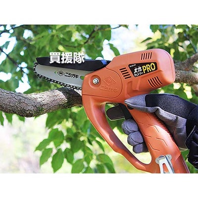 ニシガキ 太丸チェンソーPRO [本体のみ/バッテリ・充電器別売] N-951 【28.8V チェーンソー ミニチェンソー 小型 軽量 充電 コードレス バッテリー式 ソー 電動のこぎり φ50mm 薪 庭木 太枝 切り 伐採 薪割 切断 木材】